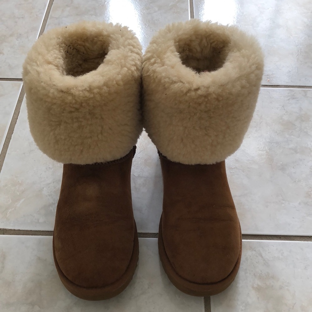 Tall Chestnut Ugg Boots Size 7 - Picture 1 of 7